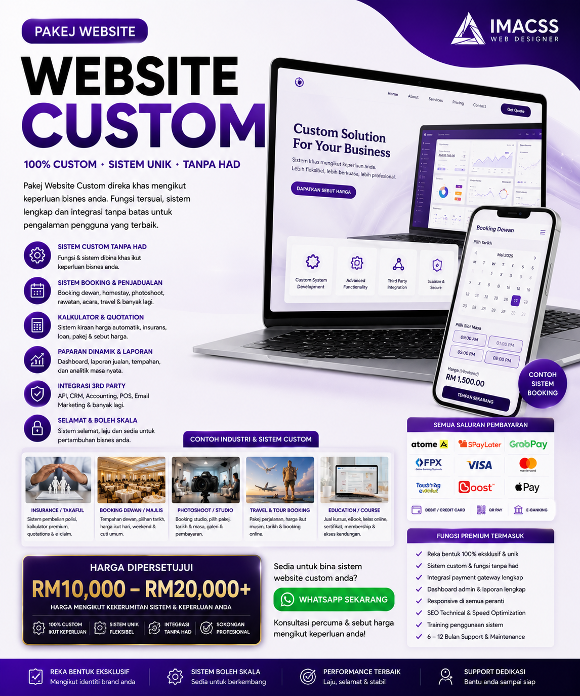 WEBSITE FULLY CUSTOM WITH OTHER PRICE